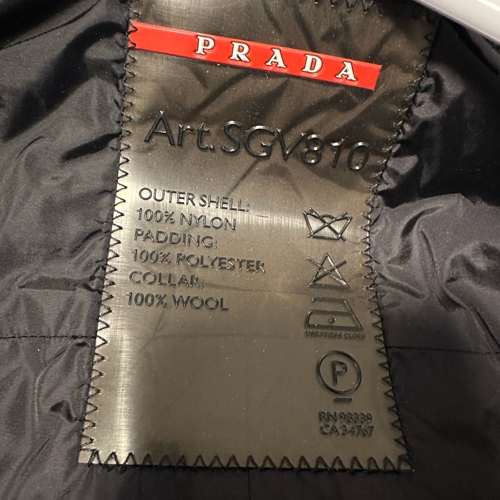 Prada wool pea coat